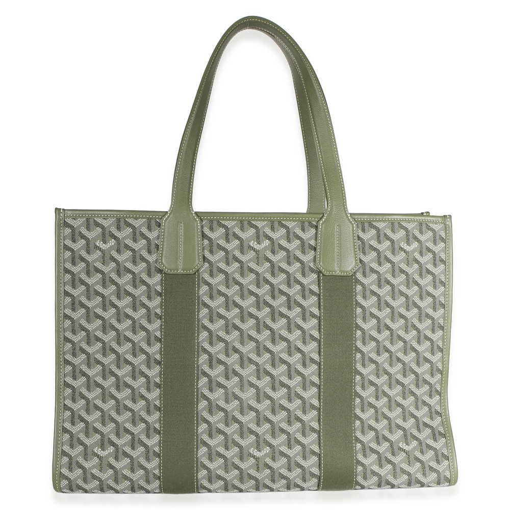 Goyard Khaki Goyardine Canvas Villette Tote - Picture 2 of 5